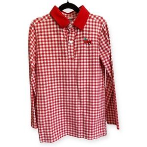 ⭐️Smockingbird Long Sleeve Polo Top Embroidered Holiday Truck Size 10